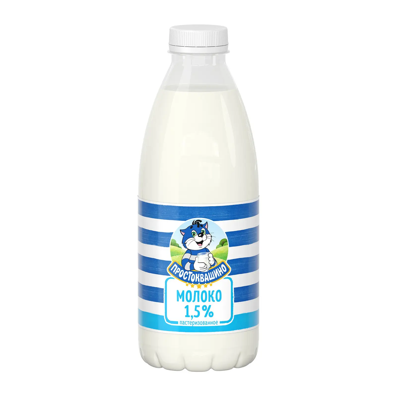 Изображение товара Молоко Простоквашино пастеризованное 1.5% 930 мл натуральный продукт