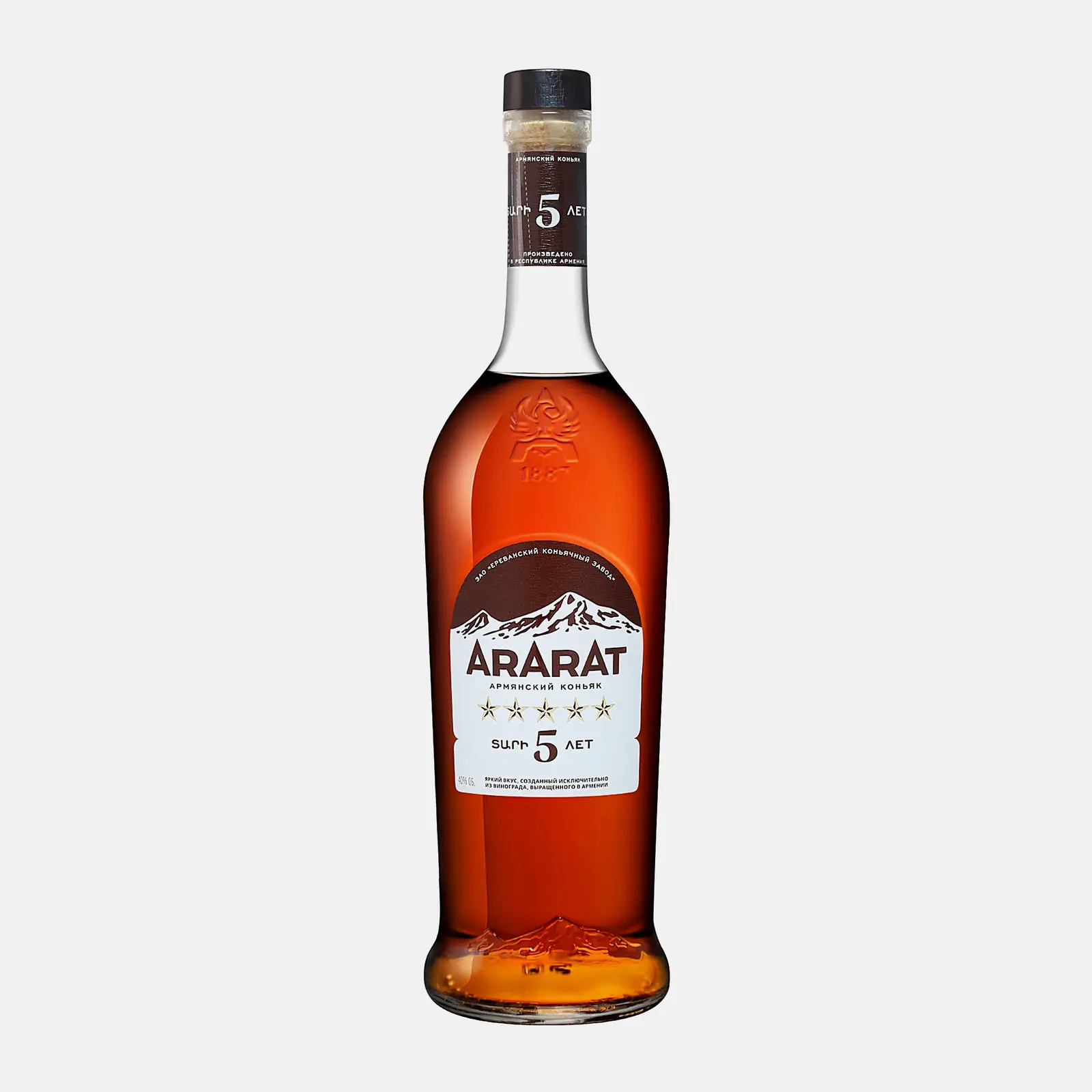 Изображение товара Коньяк Арарат Армянский ординарный пятилетний 40% 700 мл