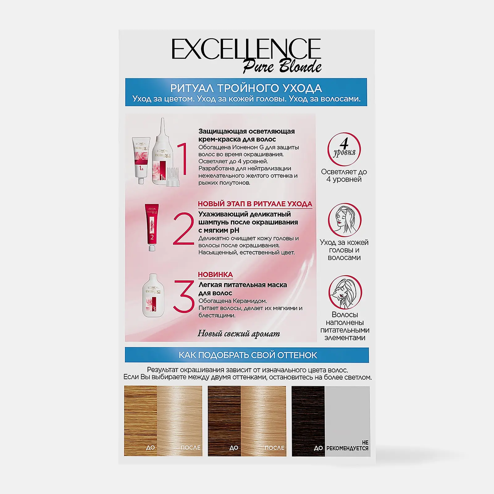 Стойкая крем-краска для волос L’Oréal Paris Excellence оттенок 01 Суперосветляющий русый натуральный