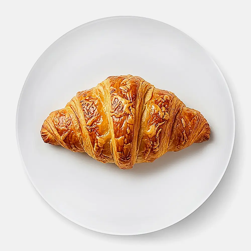 Изображение товара Круассан с ветчиной и сыром 100г вкусная выпечка свежая