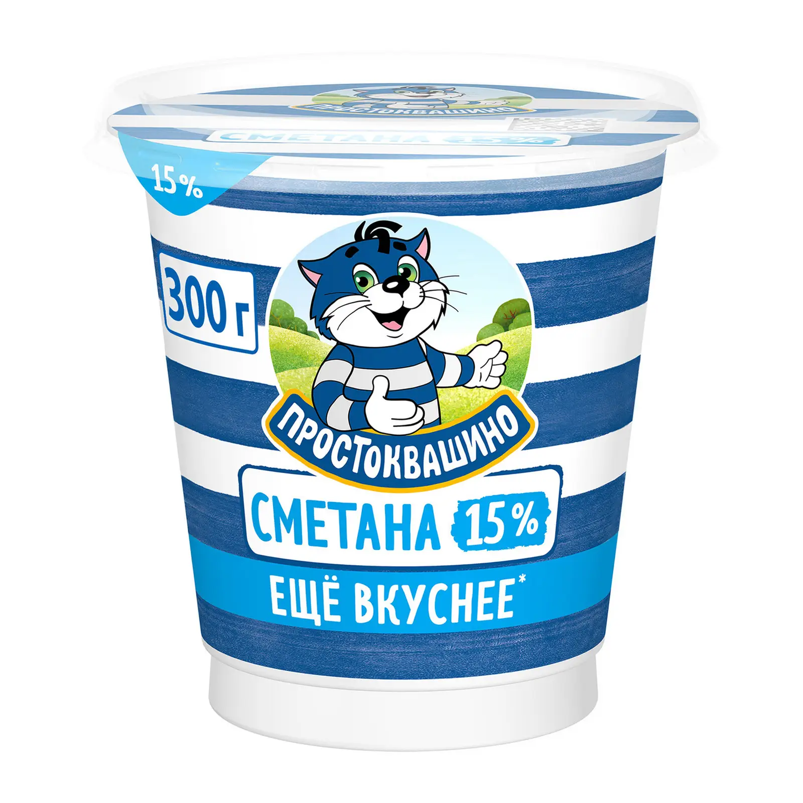 Изображение товара Сметана Простоквашино 15% 300г