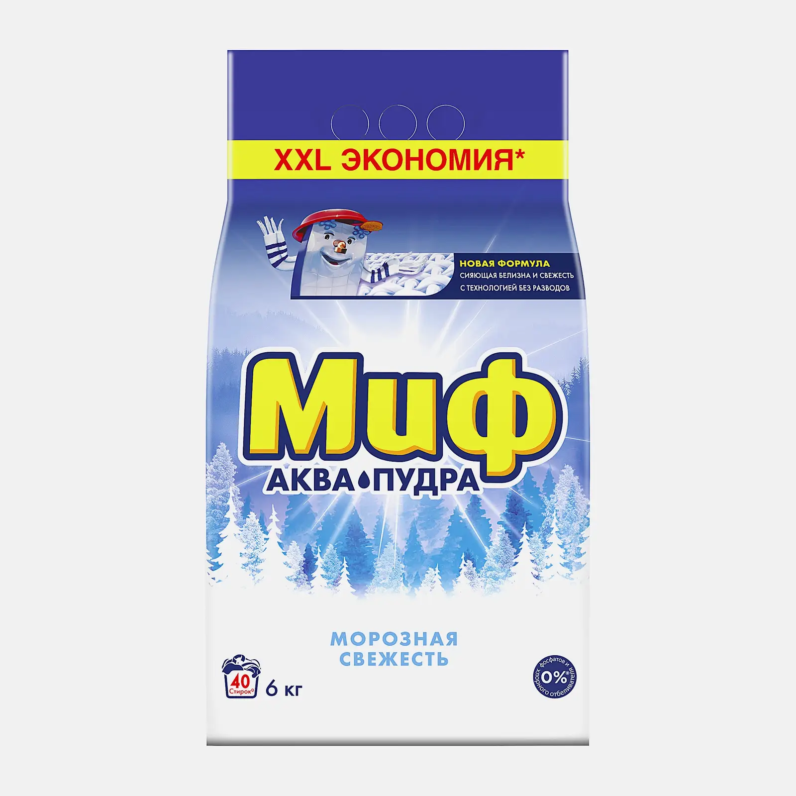 Стиральный порошок Миф автомат Морозная свежесть 6кг