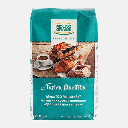 Мука пшеничная Манитоба Molino Grassi 1кг