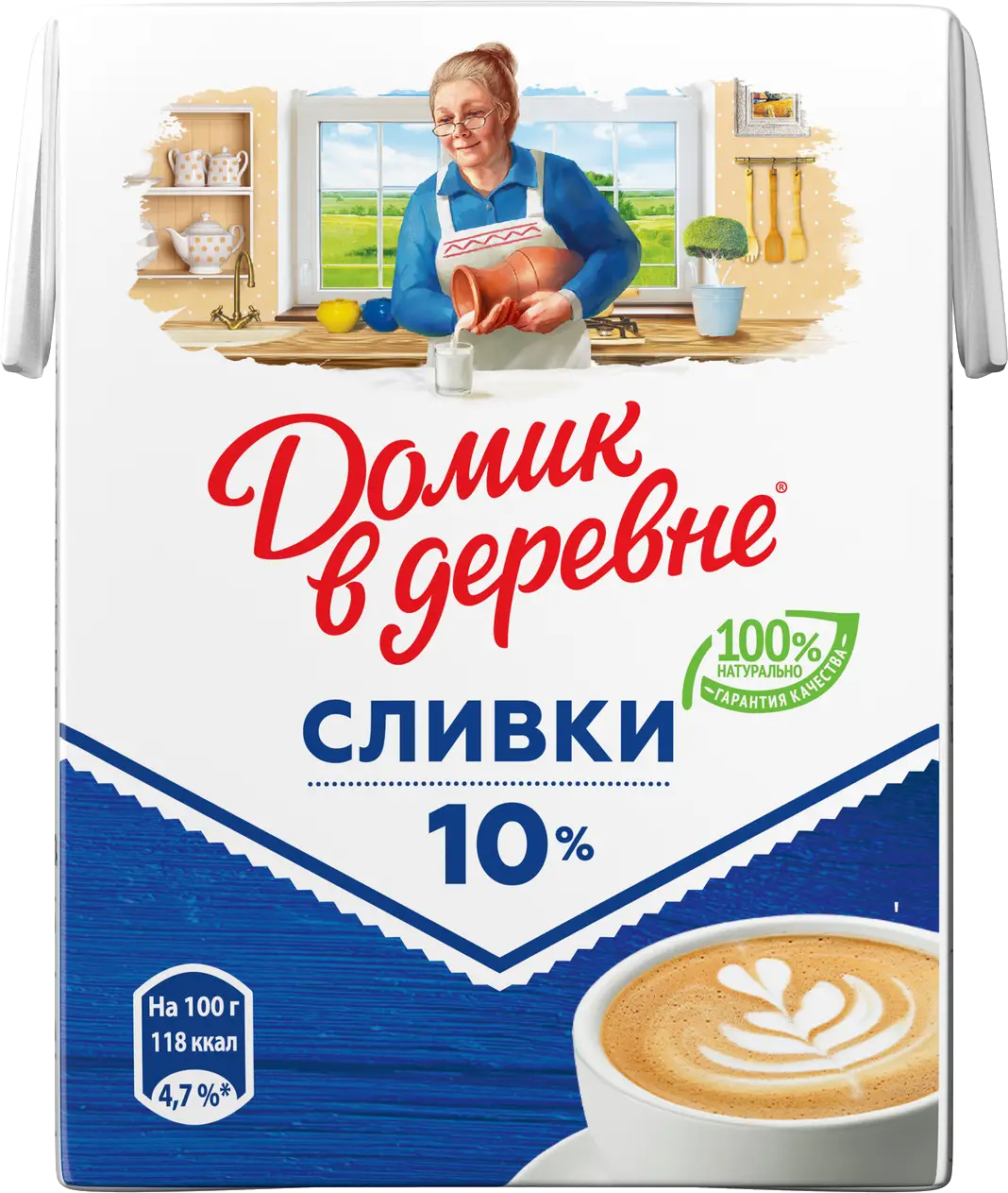 Сливки Домик в деревне 10% стерилизованные 200мл — в каталоге на сайте сети  Магнит | Краснодар