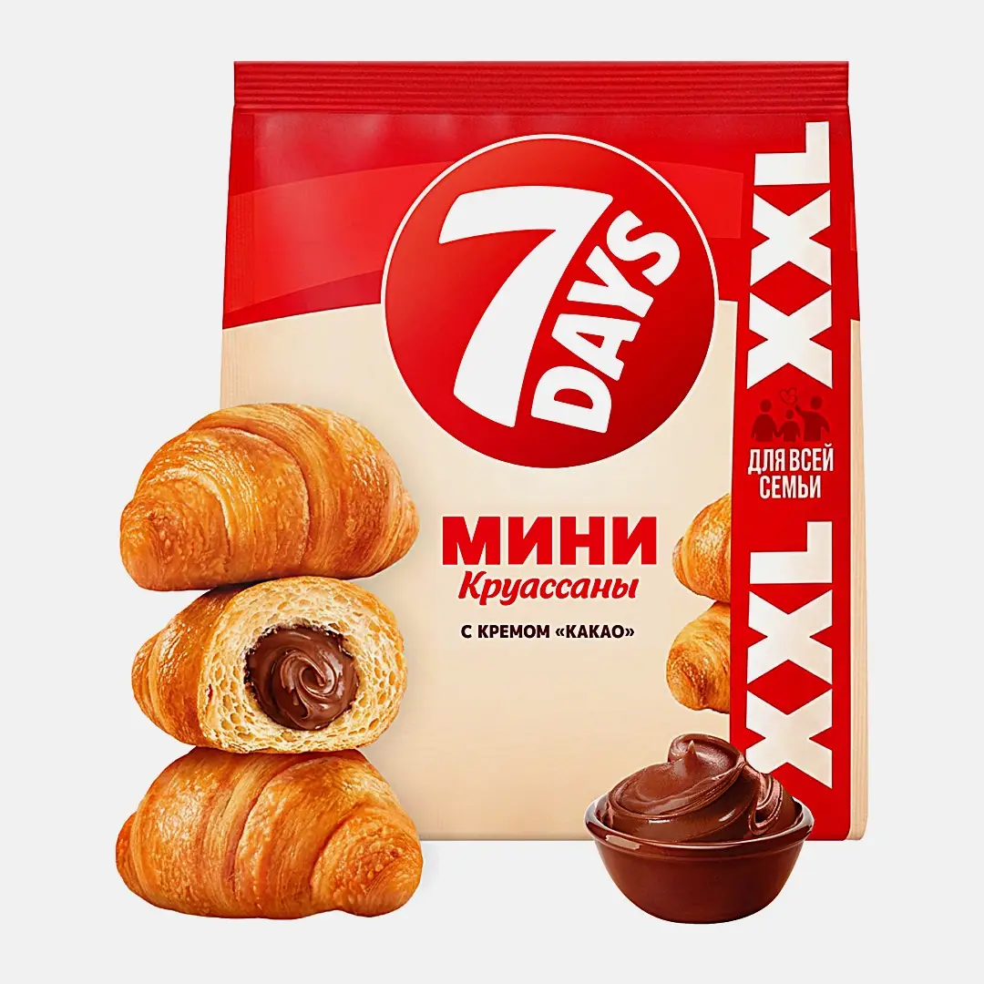 Круассан Мини 7Days с кремом какао 335г