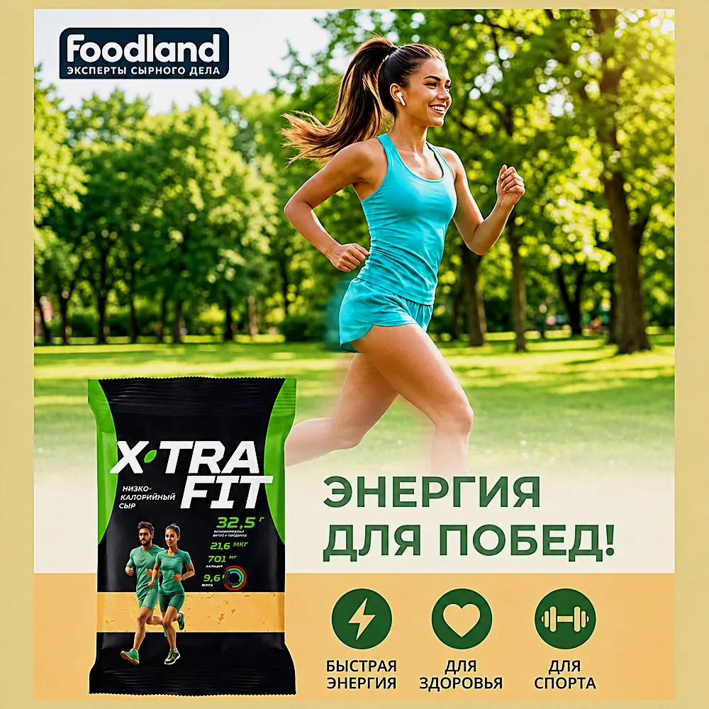Сыр X-Tra Fit 20% 180г - фото 2