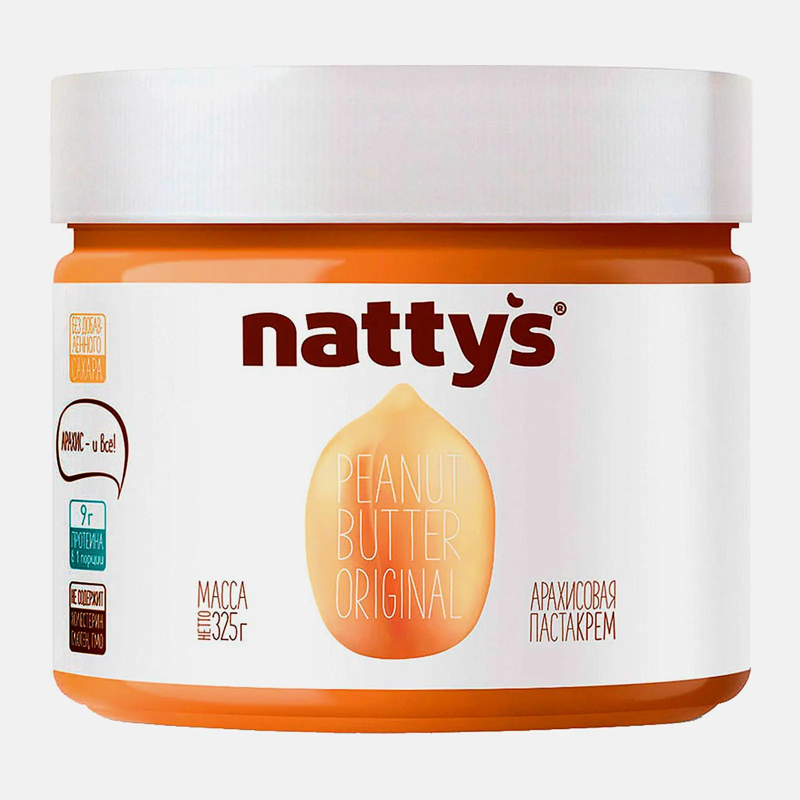 Паста Original Арахисовая Nattys 325г