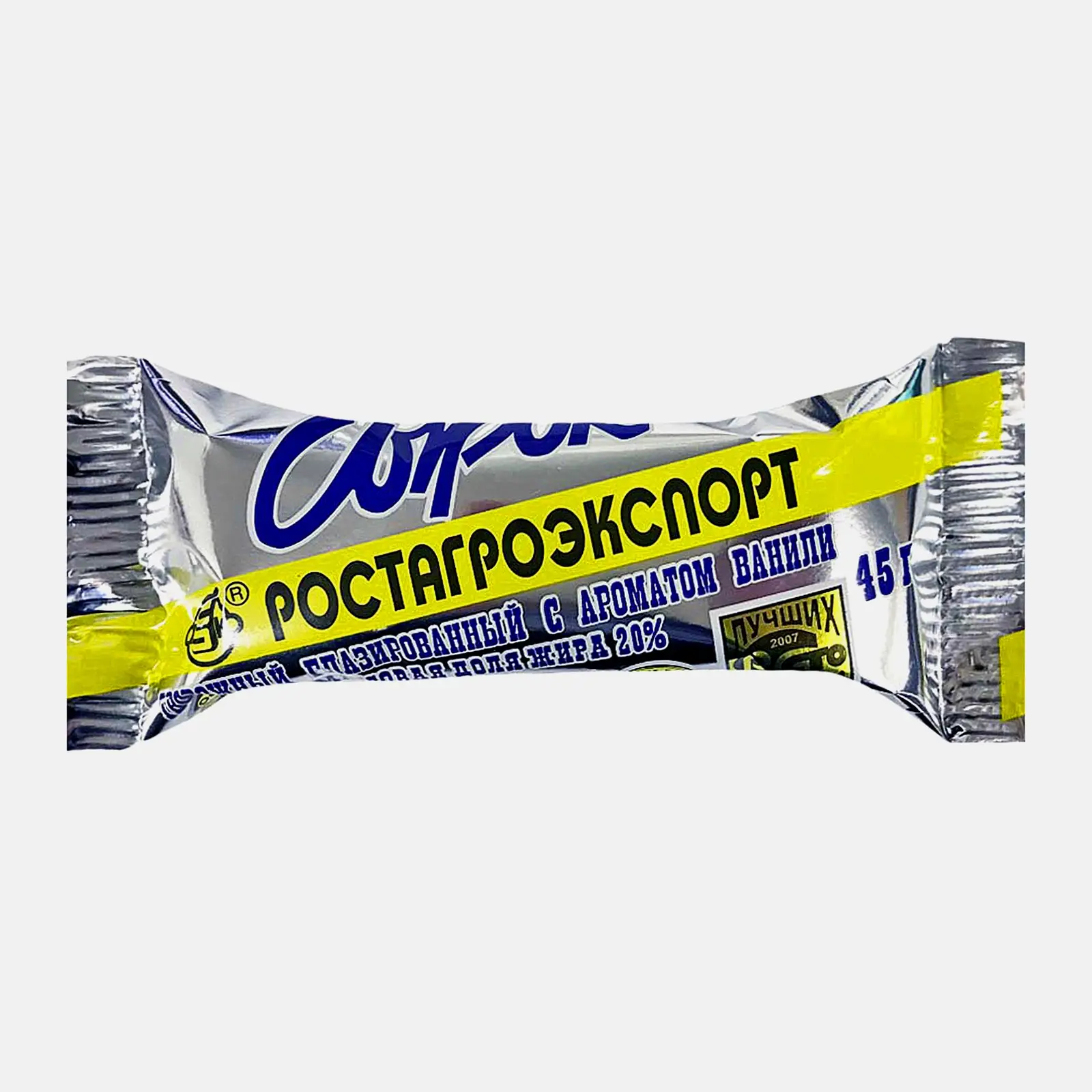 Изображение товара Сырок глазированный Ростагроэкспорт с ароматом ванили 20% 45г