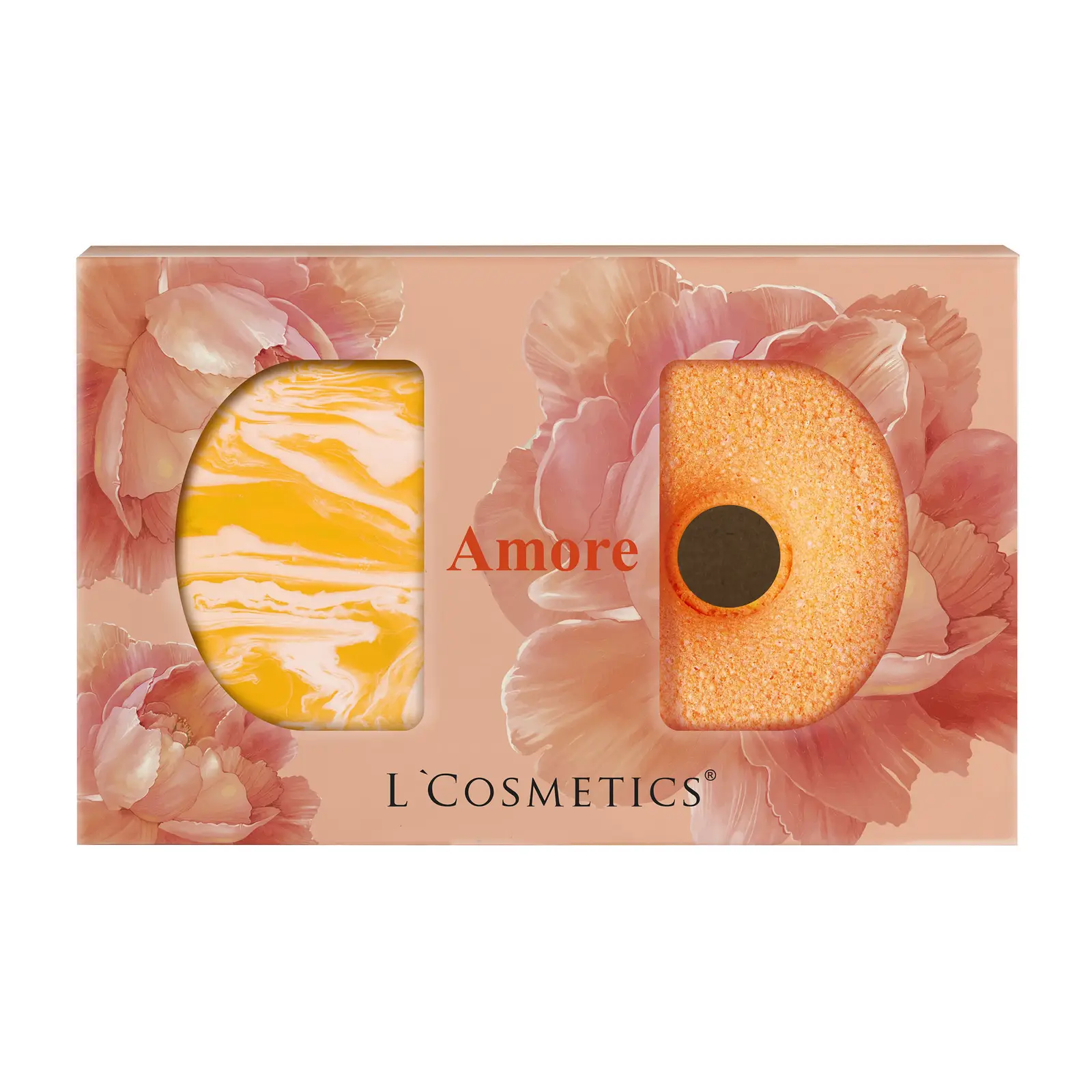 Подарочный набор L Cosmetics Amore Мыло ручной работы 80г + Бурлящий Donut 160г