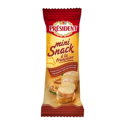 Изображение товара Сыр President мягкий mini Snack c красной плесенью 60% 90г