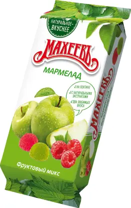 Изображение товара Мармелад Махеевъ Фруктовый микс 250г с натуральными экстрактами и красителями