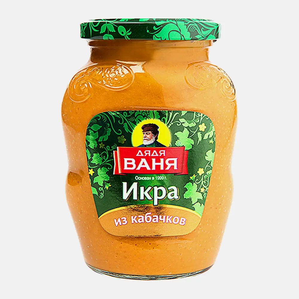 Изображение товара Икра из кабачков Дядя Ваня 350г натуральная закуска для бутербродов и блюд