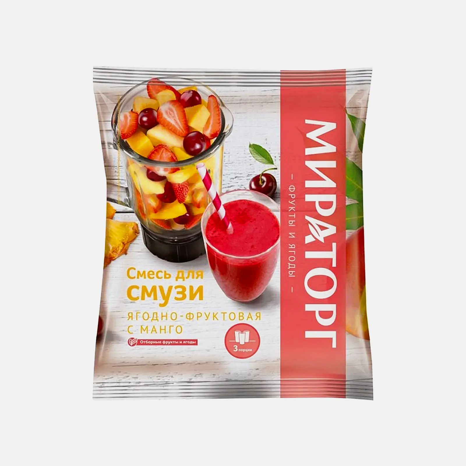 Изображение товара Смесь для смузи Мираторг ягоды-фрукты 300г