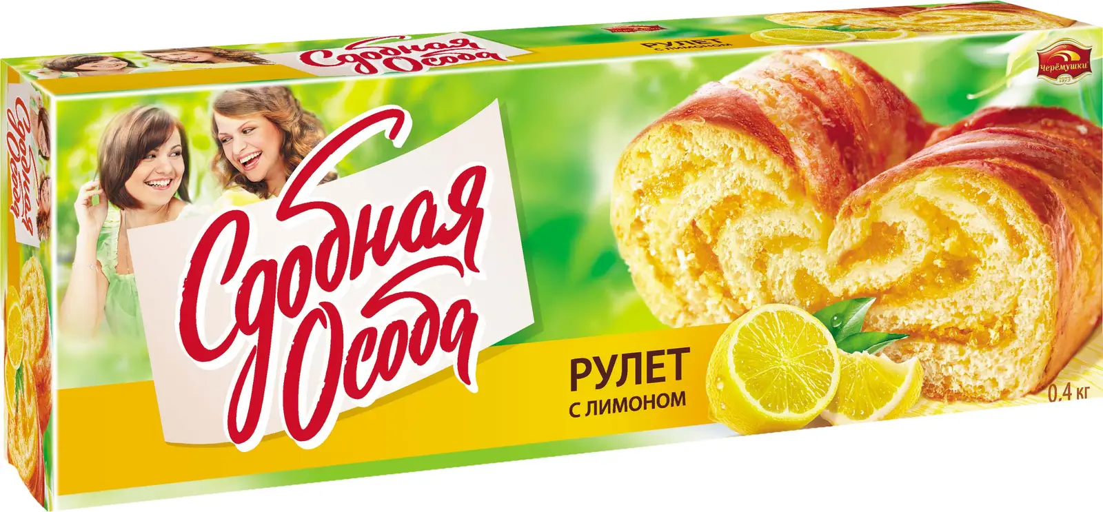 Изображение товара Рулет с лимонной начинкой 400г - свежий, ароматный и мягкий