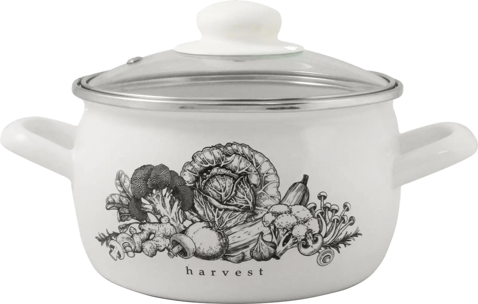 Кастрюля Harvest эмалированная 2л