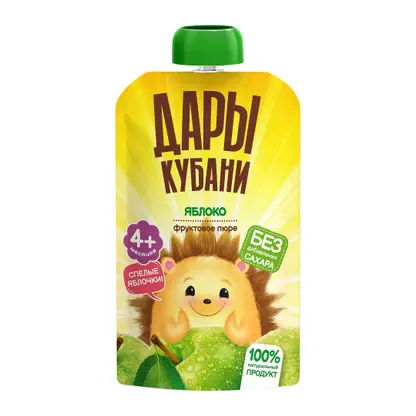 Изображение товара Пюре Дары Кубани яблоко с 4 месяцев 90г