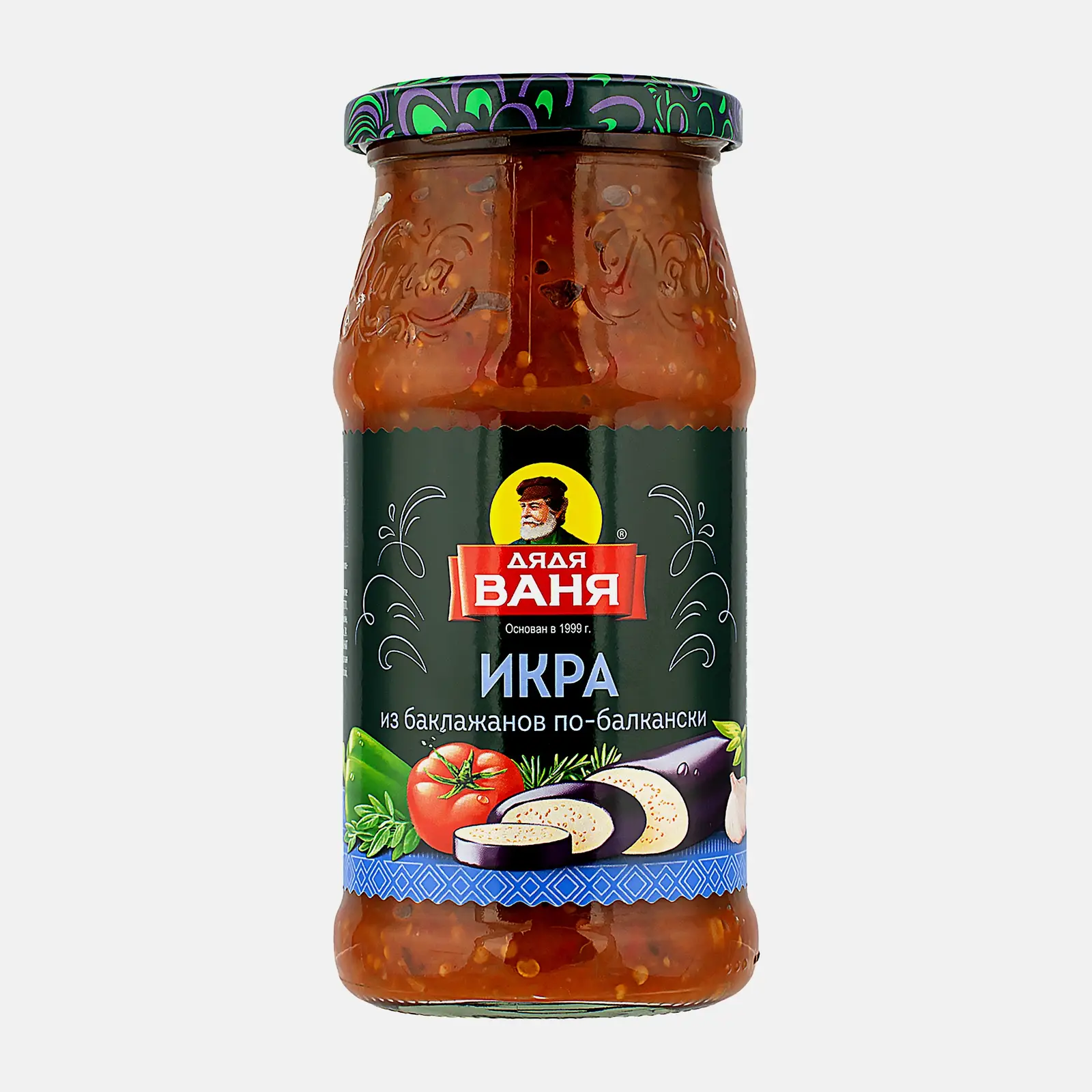 Изображение товара Икра Дядя Ваня из баклажанов По-балкански 460г - натуральная закуска