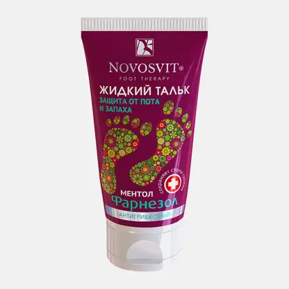 Дезодорант для ног Novosvit Антигрибковый Жидкий тальк 50мл