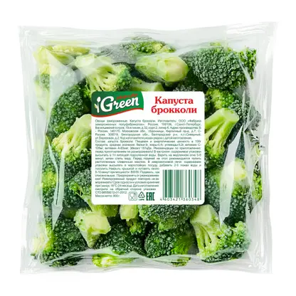 Изображение товара Капуста брокколи Морозко Green быстрозамороженная 800г