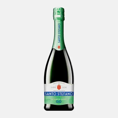 Белый винный напиток игристый полусладкий безалкогольный Santo Stefano Zero 0.5% 750мл