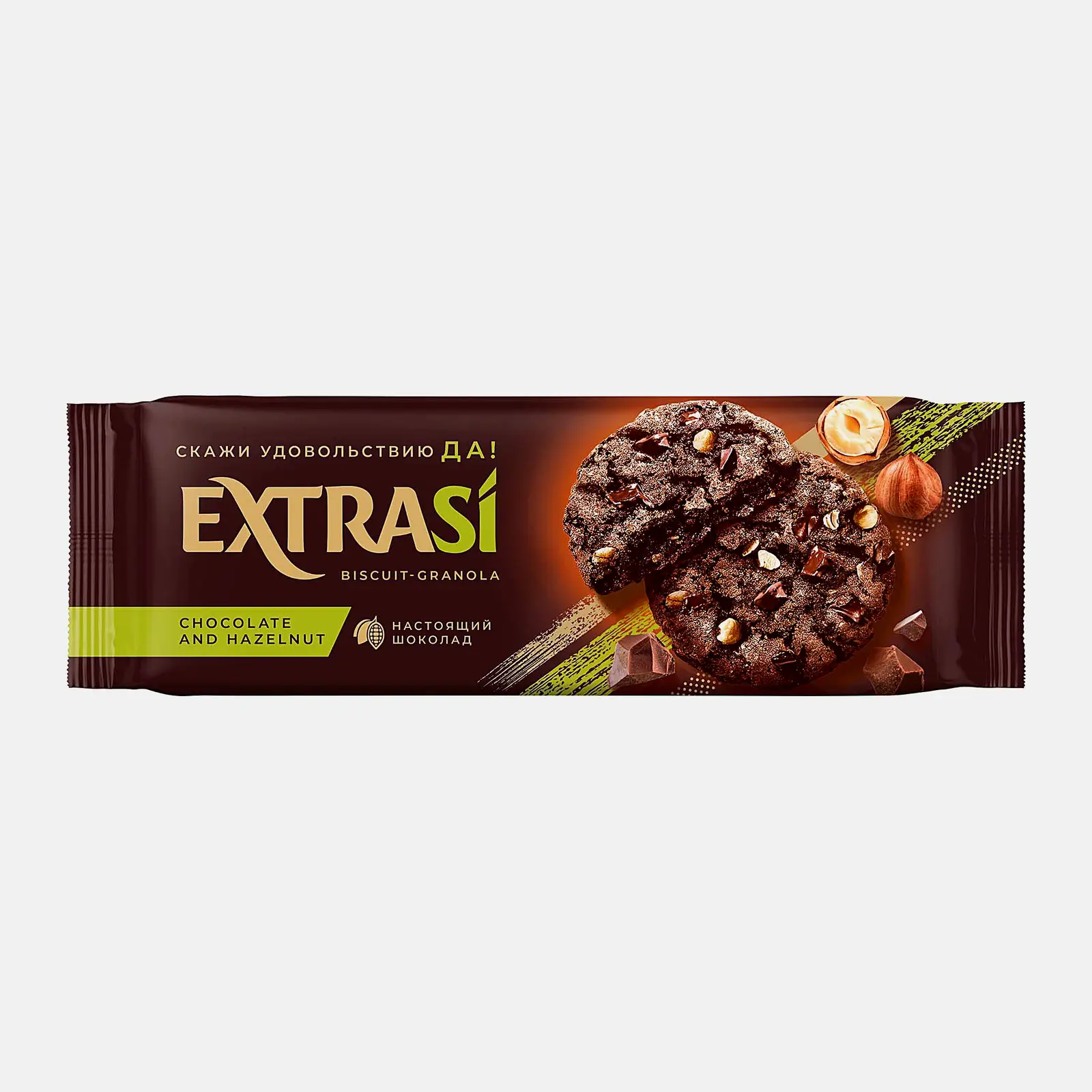 Печенье с шоколадом и фундуком/шоколадом и карамелью Extra/Extrasi 150г в ассортименте