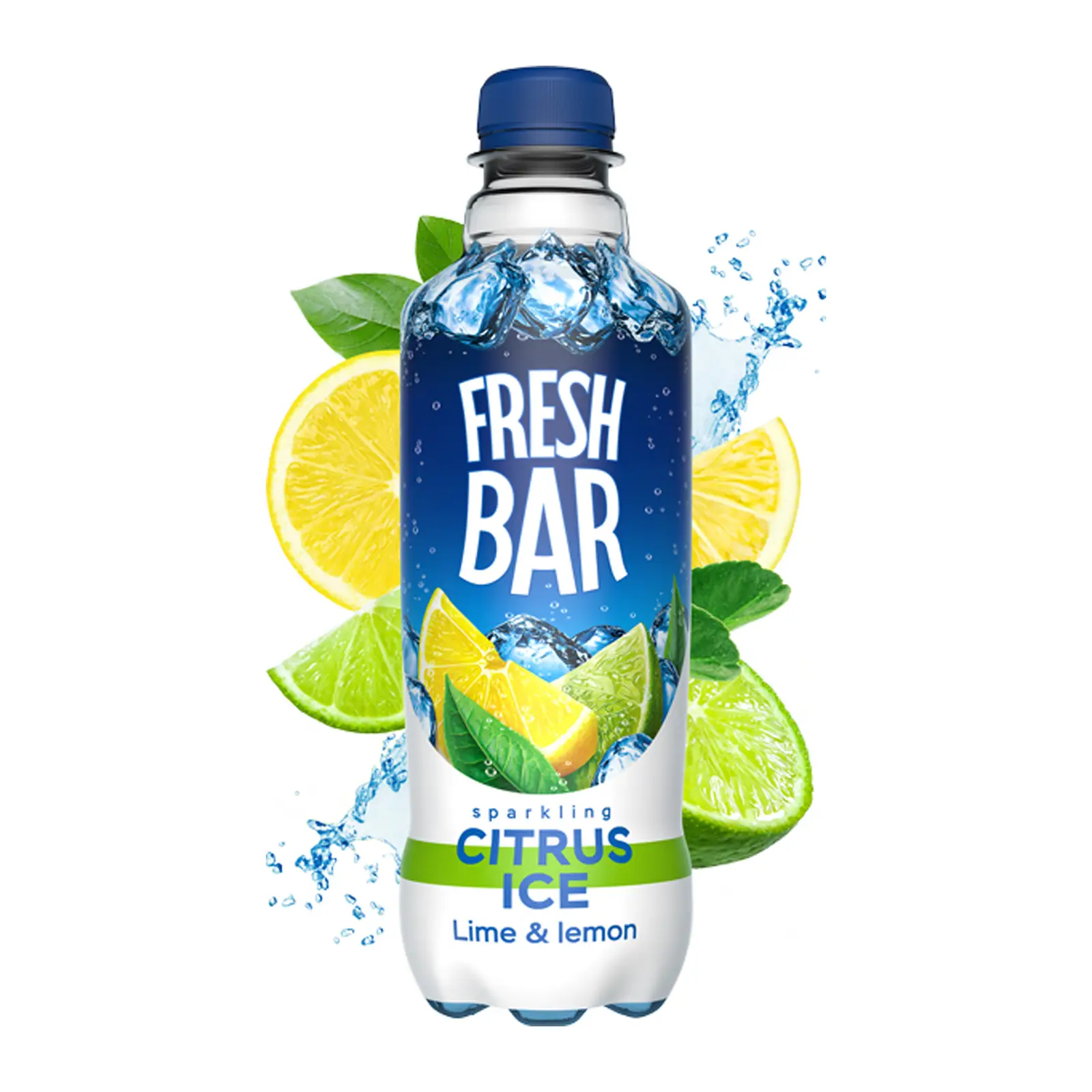 Изображение товара Газированный напиток Fresh Bar Citrus Ice 480мл - свежесть лимона и лайма