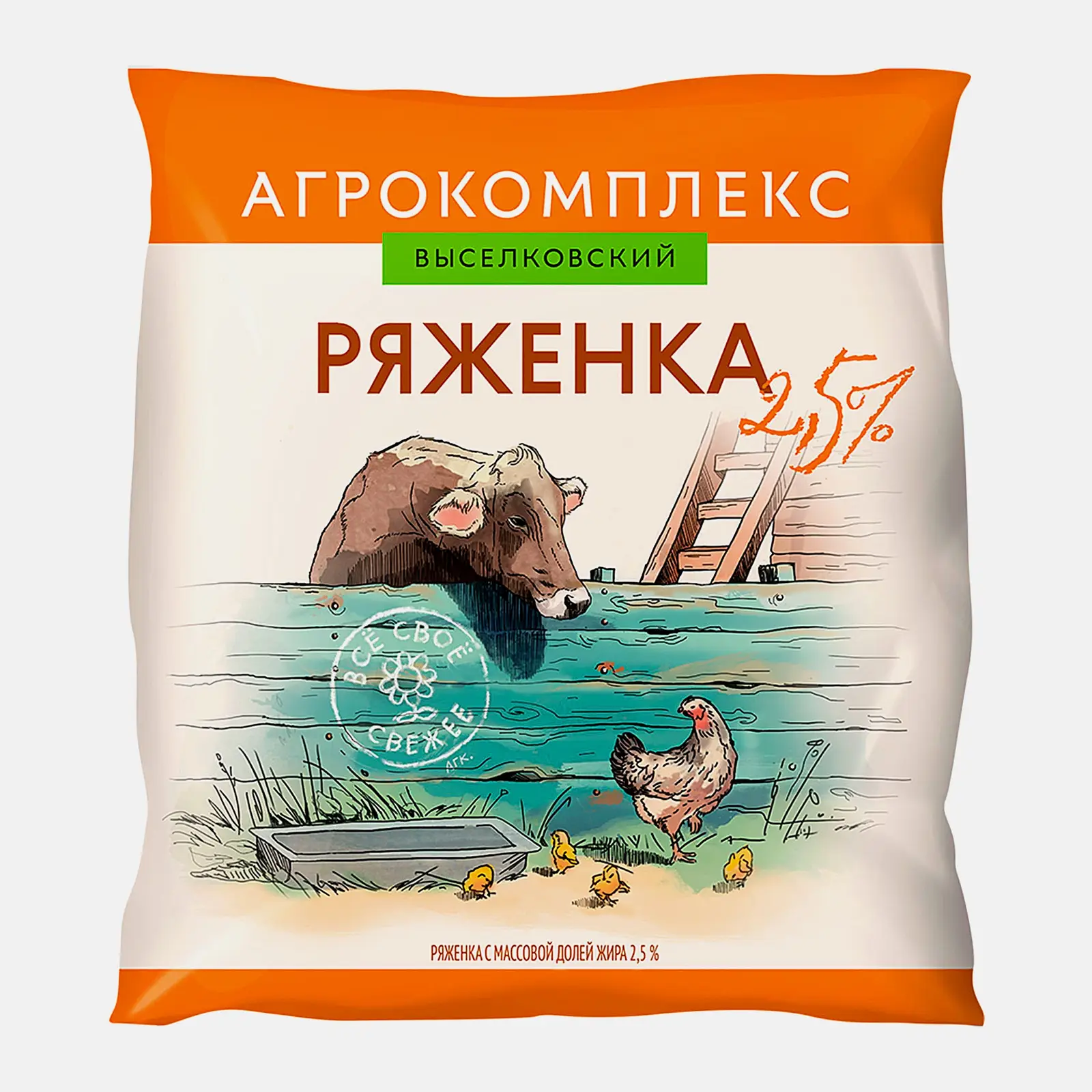 Ряженка Агрокомплекс 2.5% 450г