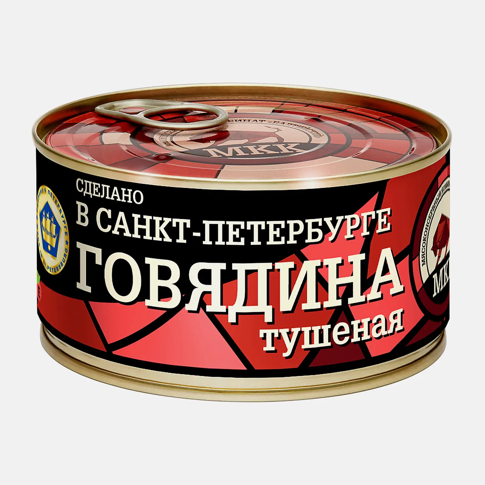 Консервы мясные МКК Балтийский Говядина тушеная Премиум 325г Консервы мясные МКК Балтийский Говядина тушеная Премиум 325г