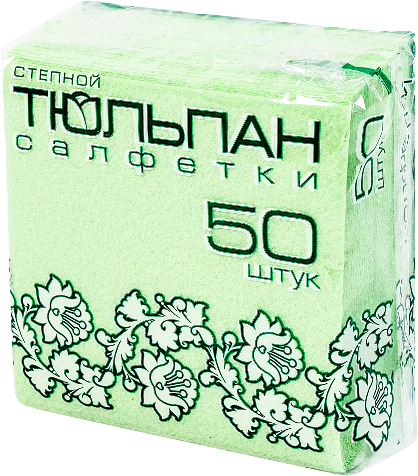 Салфетки Степной тюльпан пастель 1 слой 24*24 50шт