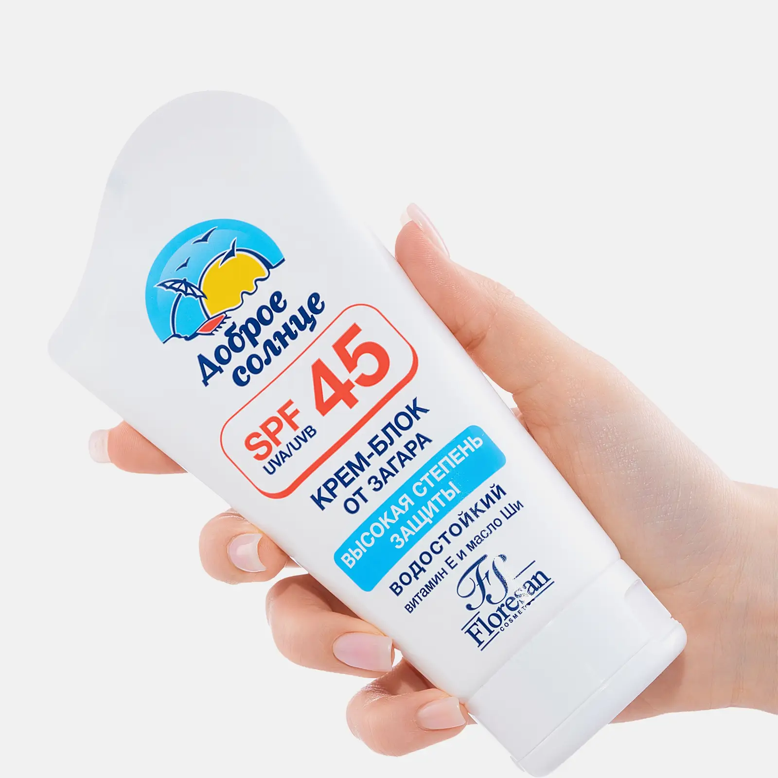 Крем-блок Floresan от загара SPF45 125мл