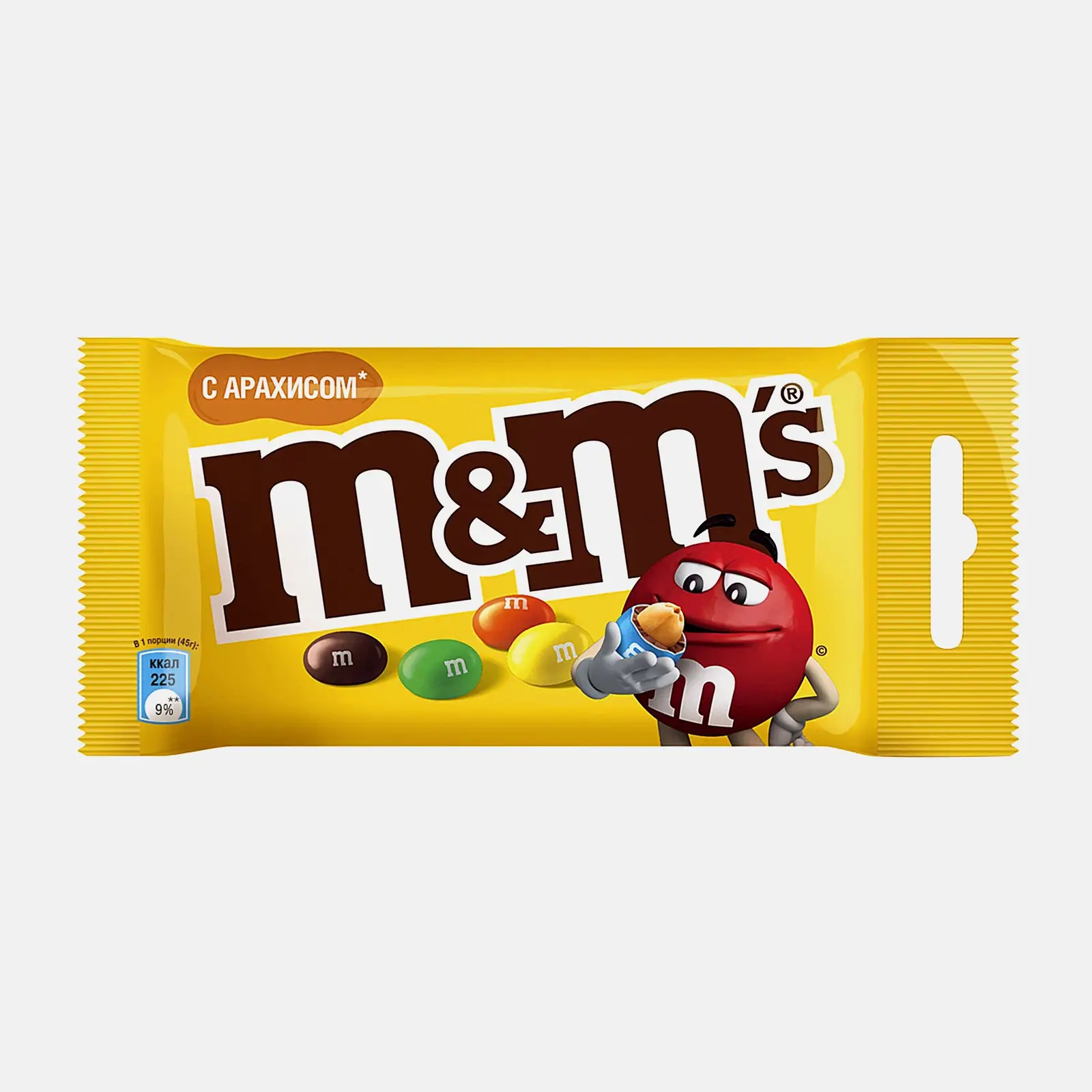 Драже с арахисом и молочным шоколадом M&M's 45г