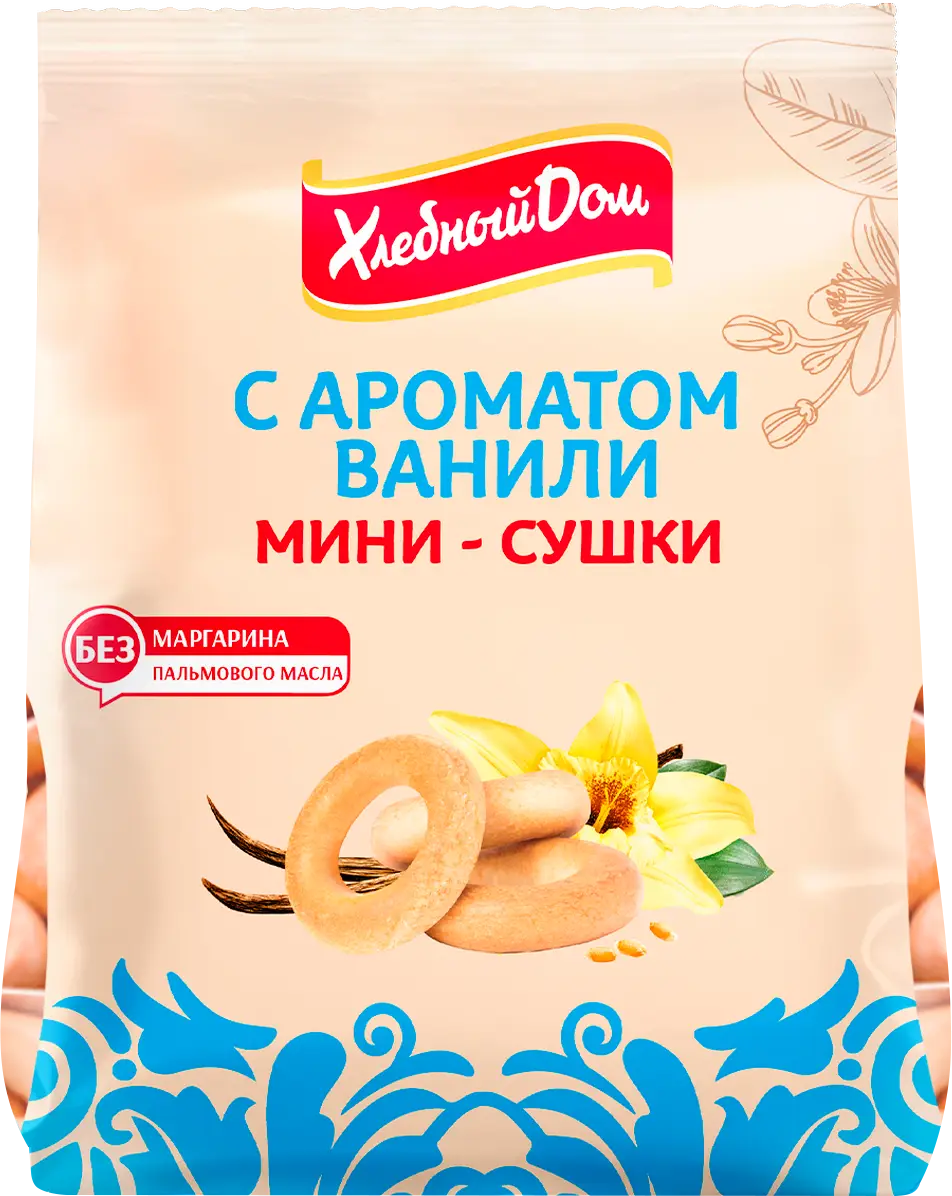 Изображение товара Мини сушки Хлебный дом с ароматом ванили 180г