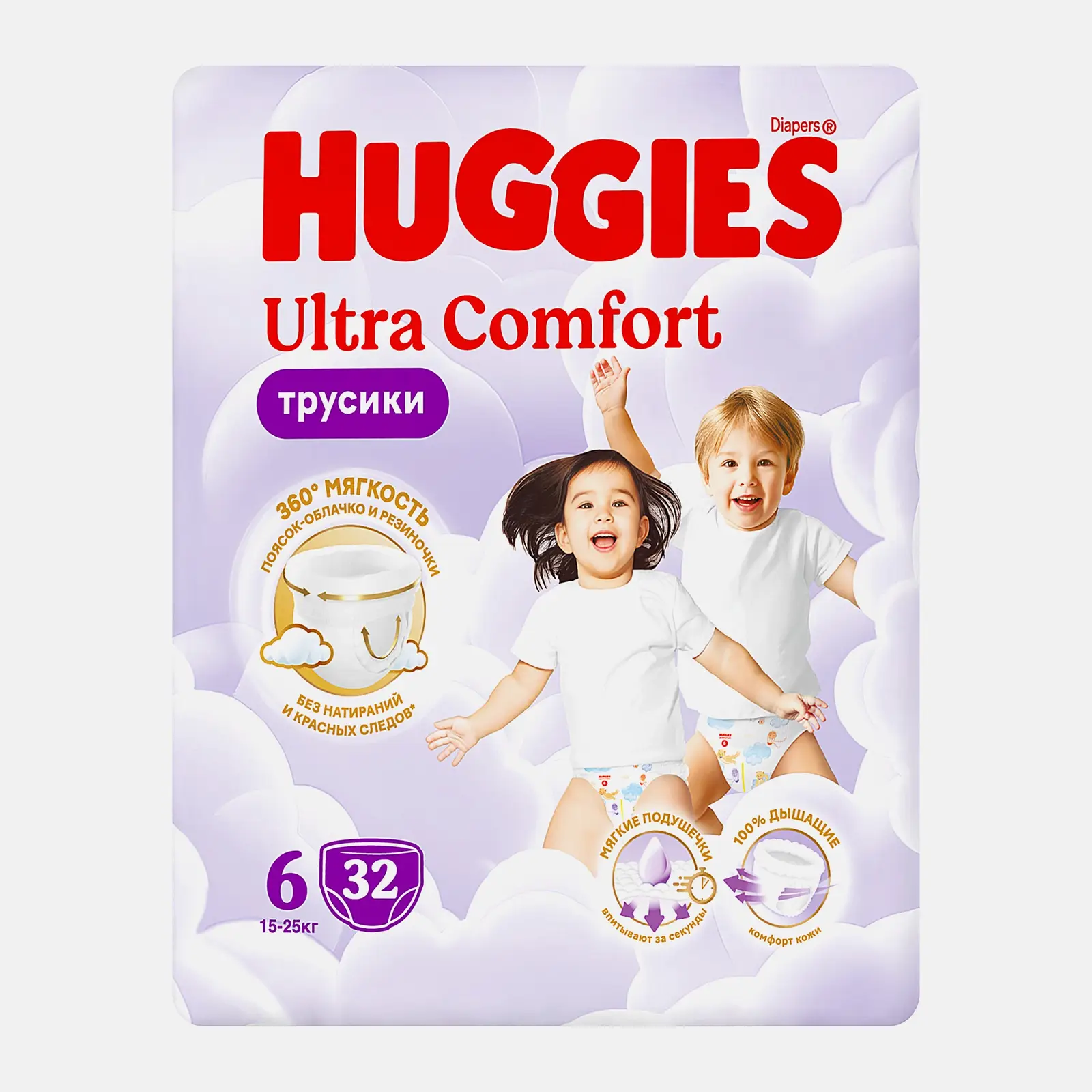 Изображение товара Подгузники-трусики Huggies Ultra Comfort 15-25кг 32 шт