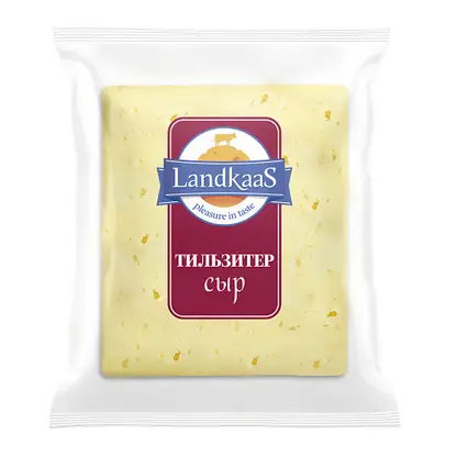 Изображение товара Сыр изображение Тильзитер 45% Landkaas 250 г натуральный пикантный эластичный