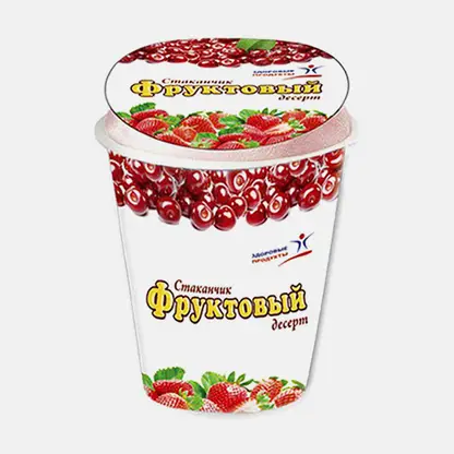 Десерт Здоровые продукты фруктовый в стаканчике 80г
