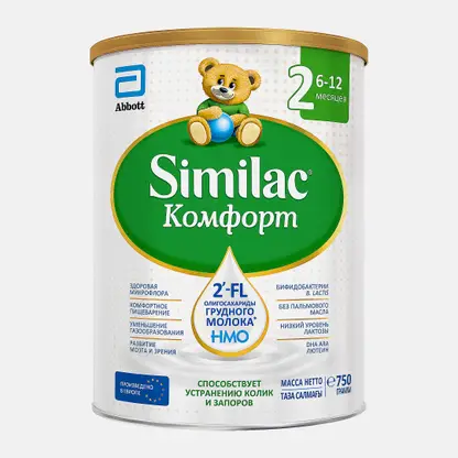 Смесь сухая для детей с 6 до 12 месяцев Similac Комфорт 2 750г