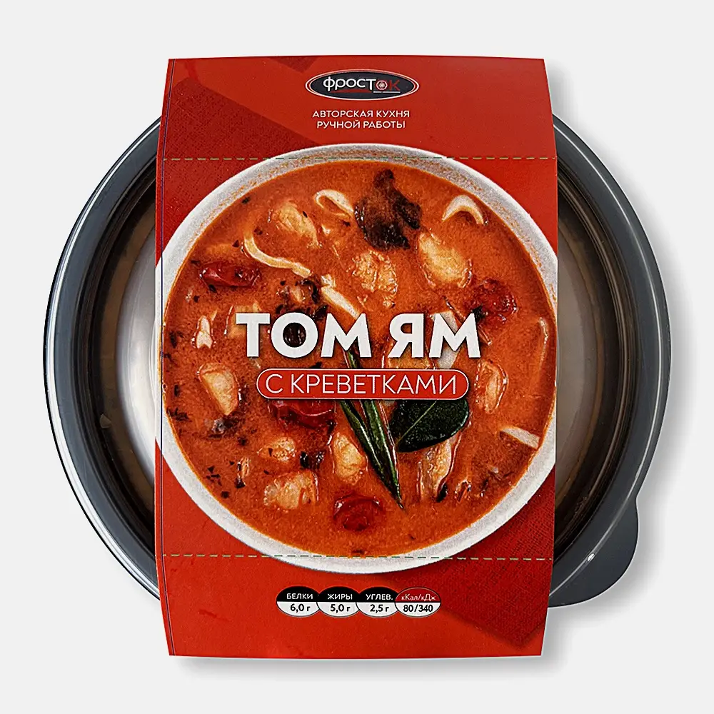 Изображение товара Суп Том Ям с креветками Фросток 300г