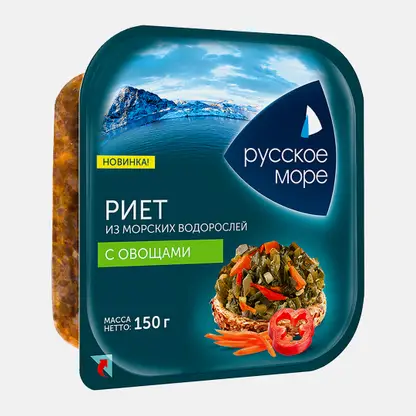 Риет из морских водорослей с овощами Русское море 150г