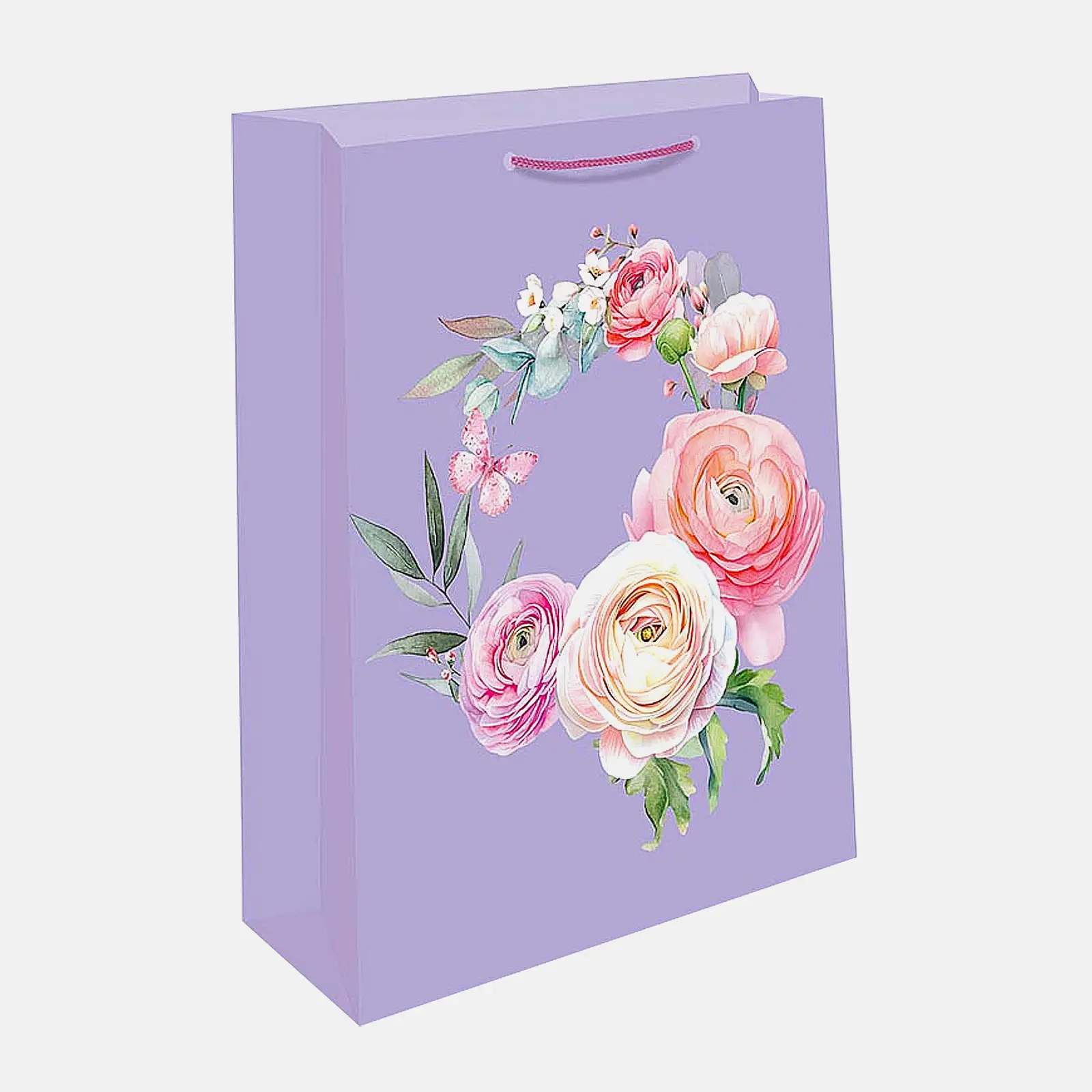 Подарочный пакет бумажный 18*22.3*10см в ассортименте