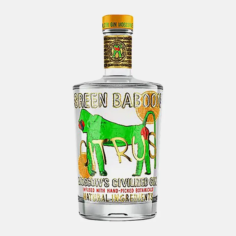 Джин Green Baboon Цитрус 40% 500мл Джин Green Baboon Цитрус 40% 500мл