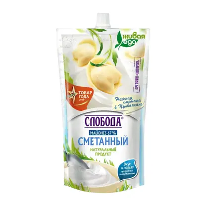 Изображение товара Майонез Провансаль Сметанный Слобода 67% 700мл