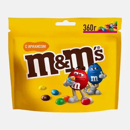 Драже с арахисом и молочным шоколадом M&M's 360г