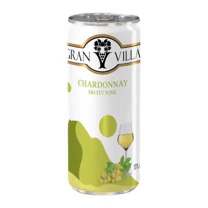 Вино Gran Villa Chardonnay белое полусухое 13% 250мл