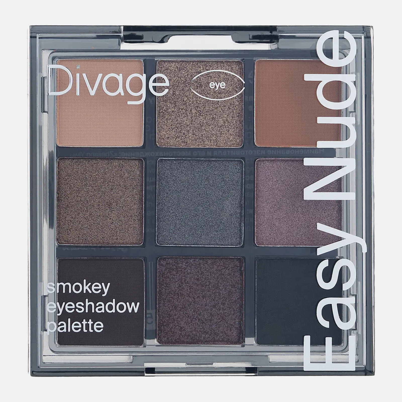 Палетка теней для век Easy Nude Smokey Divage