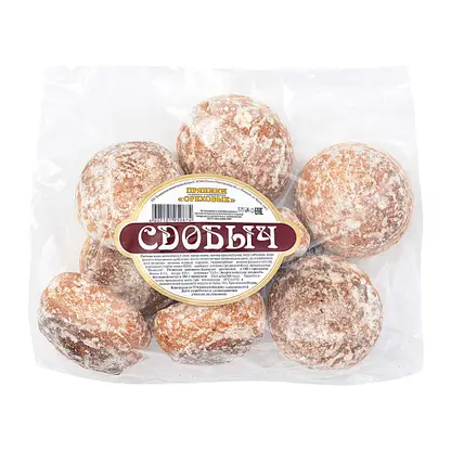 Изображение товара Пряники ореховые Богородская КФ 400г натуральные с арахисом вкусные и питательные