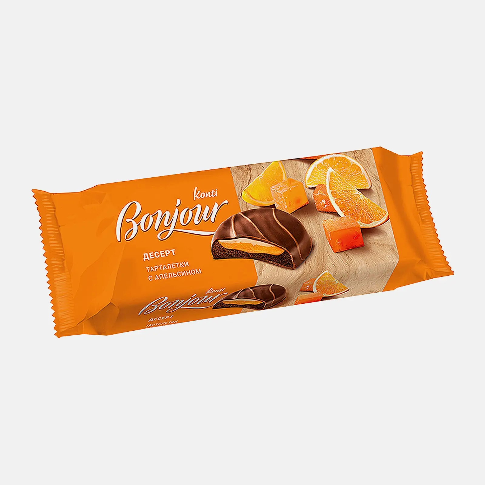 Тарталетки с апельсином Bonjour Konti 220г Тарталетки с апельсином Bonjour Konti 220г