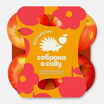 Яблоки Лебедянские Собрано в саду 4шт