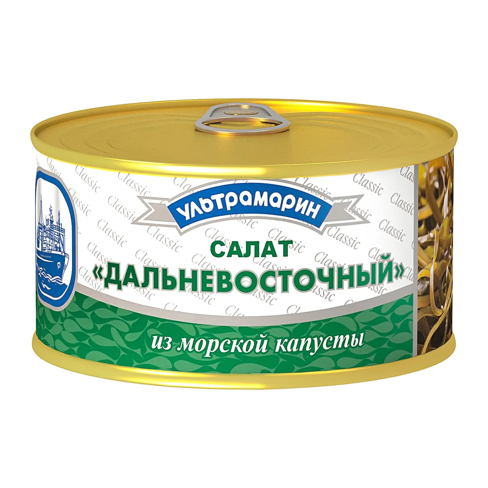 Изображение товара Салат Ультрамарин Дальневосточный из морской капусты 220г натуральный