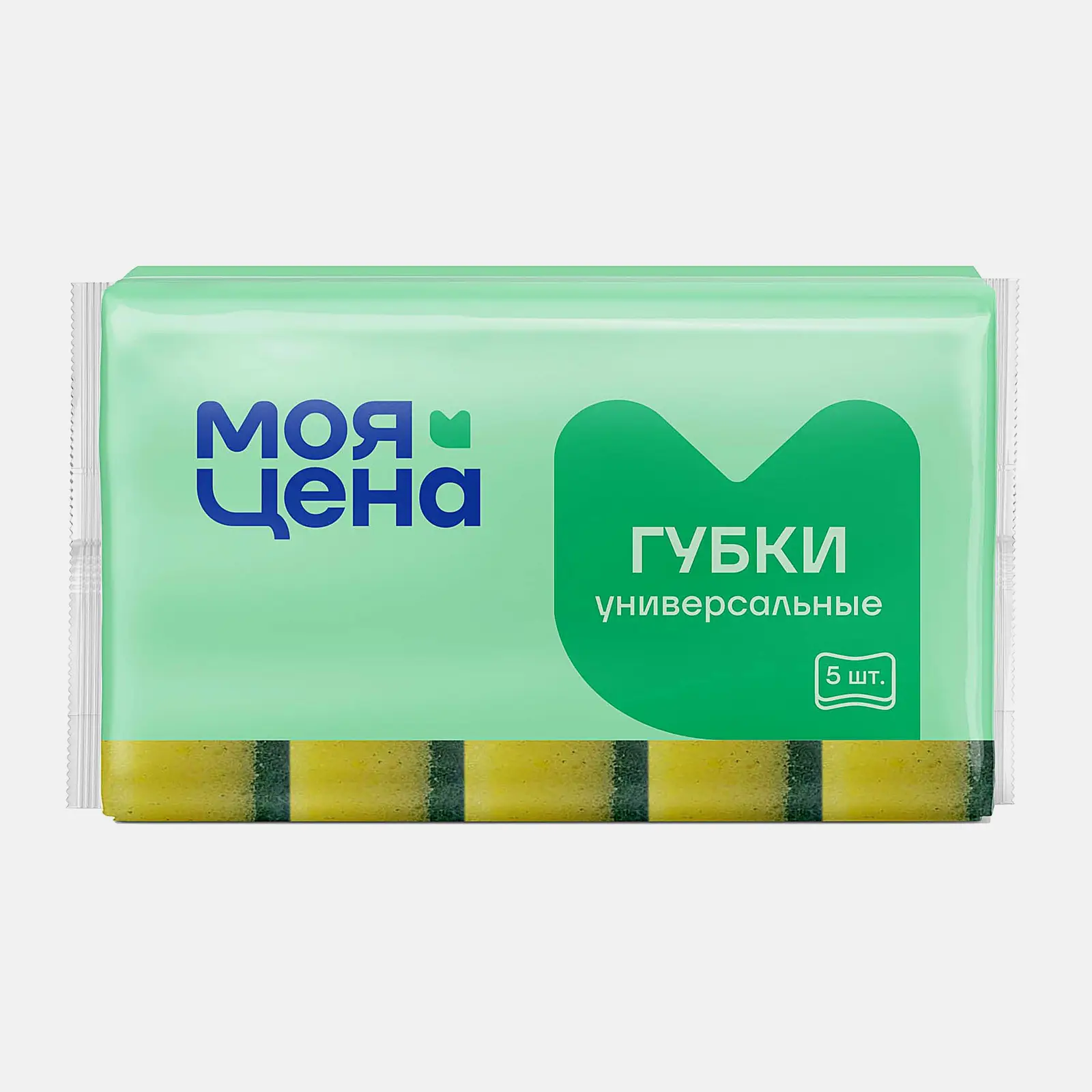 Изображение товара Губки для посуды Моя цена универсальные 5шт 