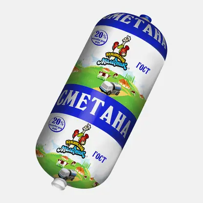 Сметана Кубанский молочник 20% 370г